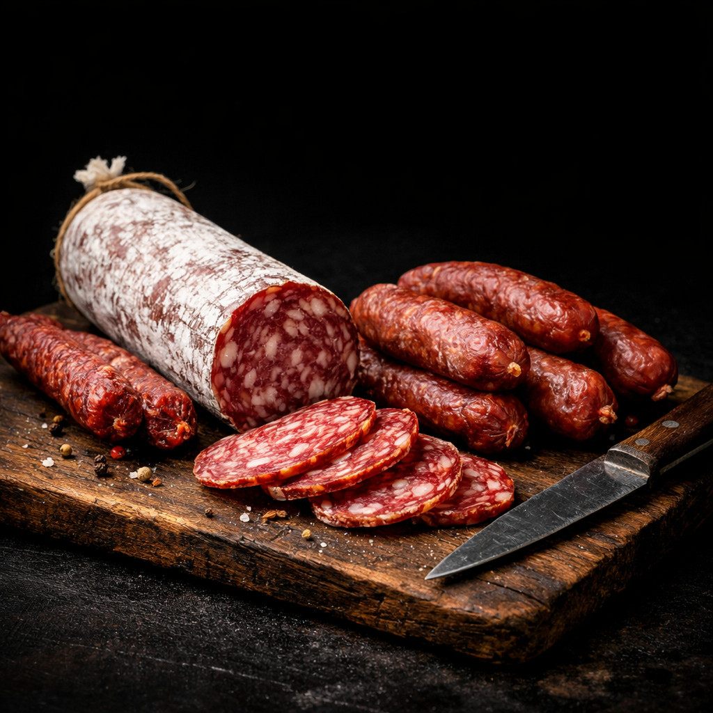 Salami und Dauerwurst als herzhafte Feinkost für Brotzeit und kalte Platten